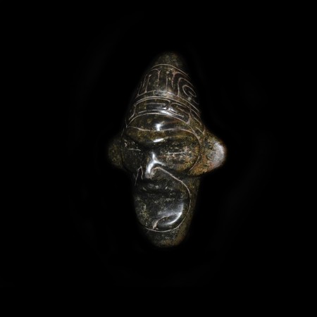 Taino Stone Face Statue Mask
