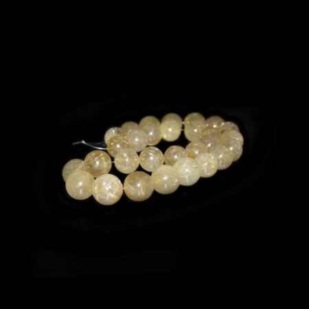 Strand with Rutilated Crystal Beads