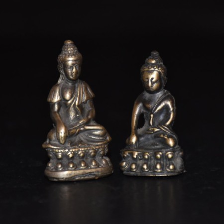 Two small antique Thai Buddha Statue 