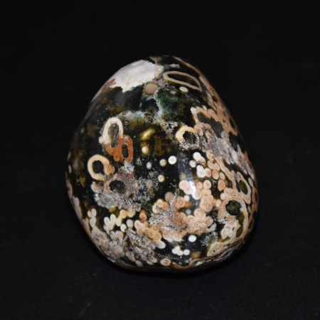 Large polished Orbicular Ring Jasper Palmstone