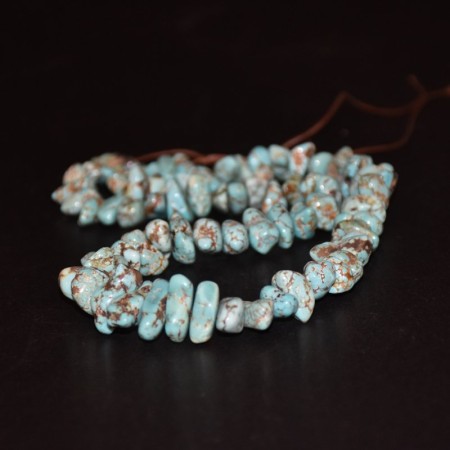 Strand with old Navajo Turquoise Nugget Beads