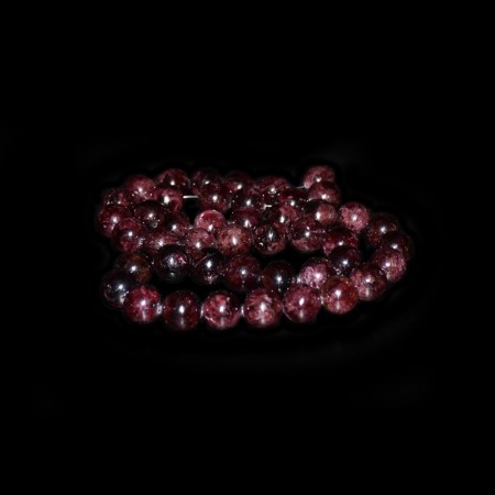 Long strand with Garnet Beads
