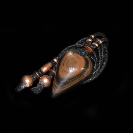 Eye Obsidian Amulet Necklace