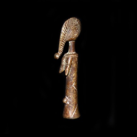 Antique Mossi Tribal Bronze Doll 