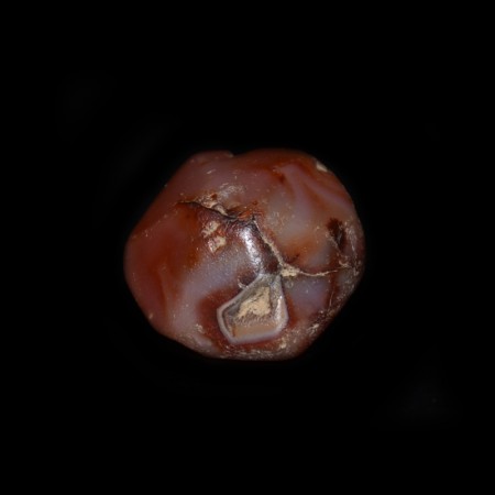 Huge ancient facetted Carnelian Eye Bead