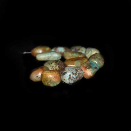 Strand with antique Tibetan Turquoise Beads
