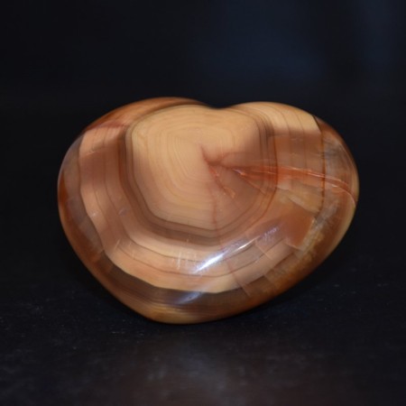 Large banded Carnelian Crystal Heart