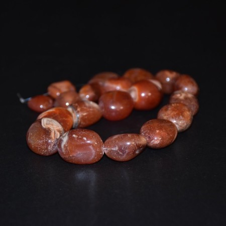 Long strand antique Carnelian Beads