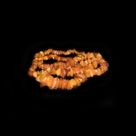 Antique Amber Chip Bead String