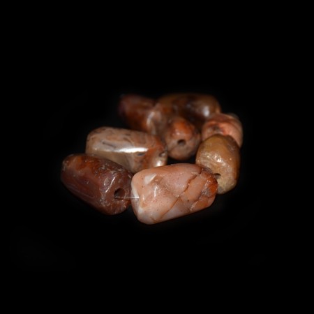 Ancient facetted Carnelian Beads