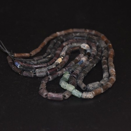 Three long strands with Ancient Roman Glass Beads