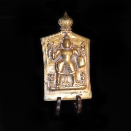Antique Hindu God Brass Plate