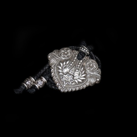 Large massive Sterling Silver Amulet Necklace