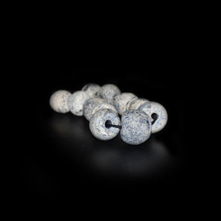 Small strand with antique cobalt blue european Glass Beads