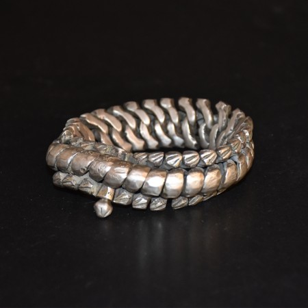 19th Century Rajastan Tribal Silver Bracelet