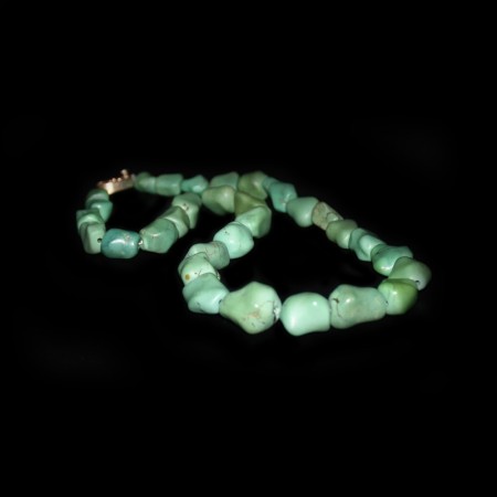 Antique Turquoise Bead Necklace