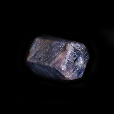 Purple blue hexagonal Sapphire Bead