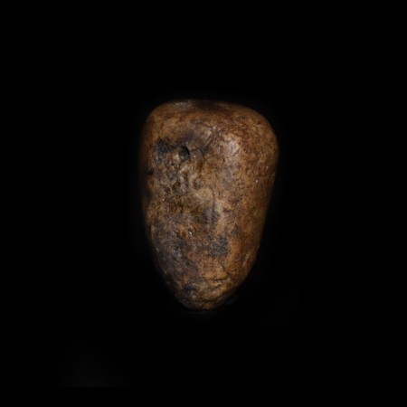 Rare brown neolithic Feldspar Tooth Amulet Bead