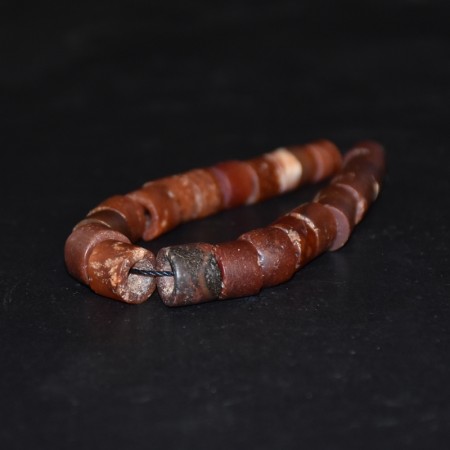 Strand with ancient neolithic carnelian beads