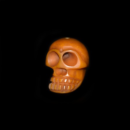 Rare Tibetan Bakelite Skull Bead