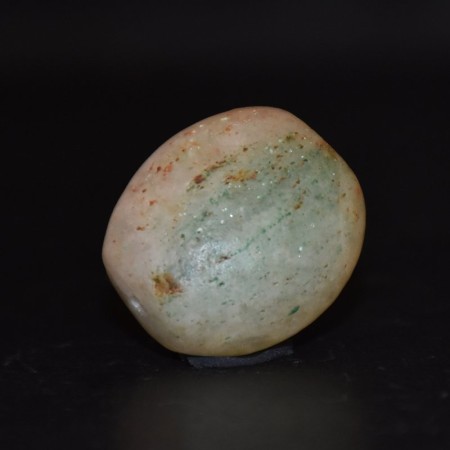 Huge massive rare Ancient Quartz Bead with green inclusions