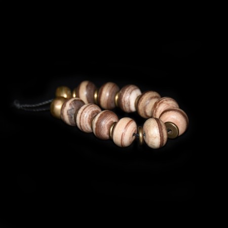 Short Bracelet Strand with tibetan Buddha Medicine Beads