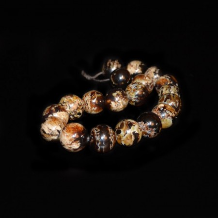 Indonesian Round Amber Beads