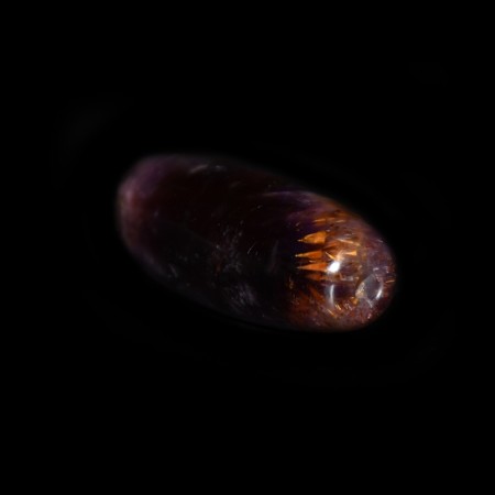 Rare large Cacoxenite Amethyst Bead