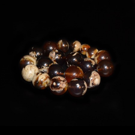 Indonesian Round Amber Beads