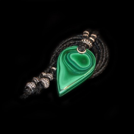Malachite Amulet Necklace