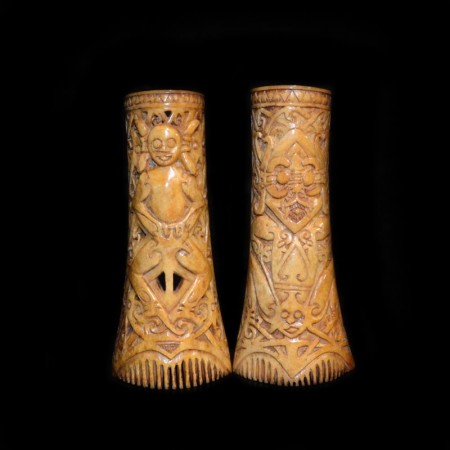 Antique Bone Combs from Timor