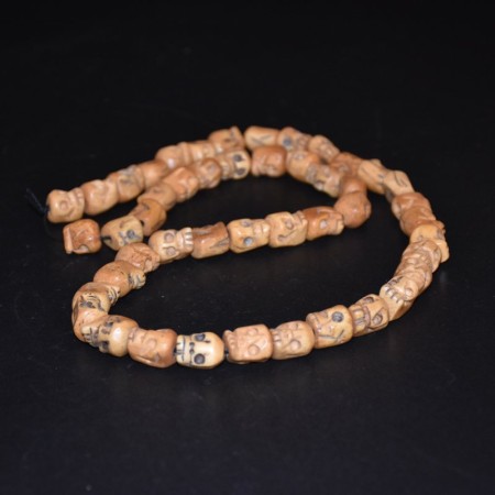 Rare large vintage tibetan Yak Bone Skull Beads