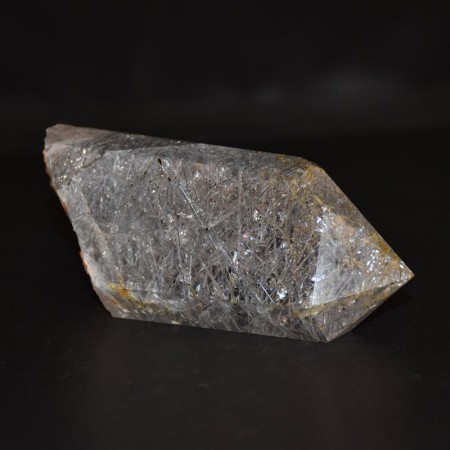 Large polished rutilated Tourmaline Crystal Point