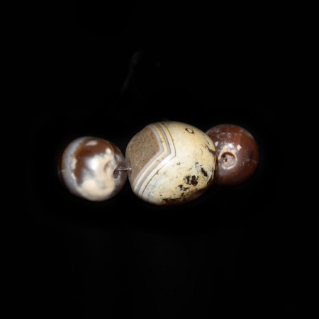 Ancient calcified Carnelian / Agate Beads