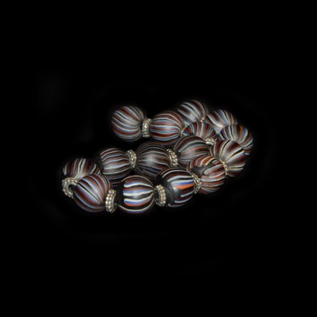 Strand large Glass Beads from India