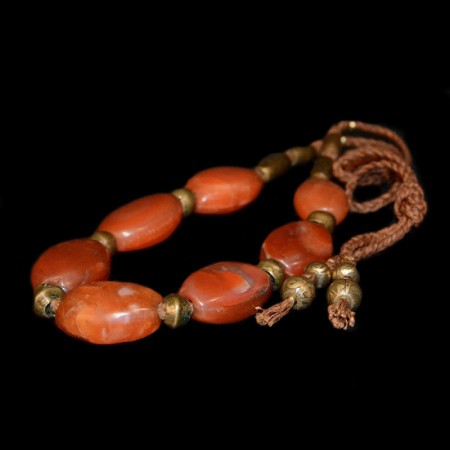 Antique pema raka carnelian necklace
