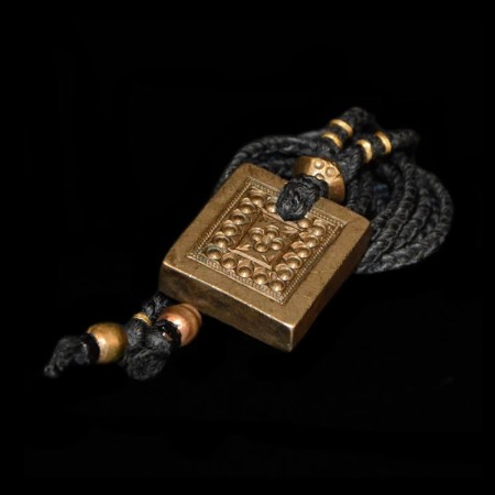 Antique hindu metal amulet