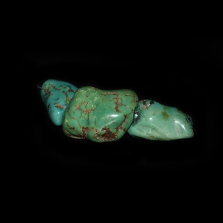 Three antique Tibetan Turquoise Beads