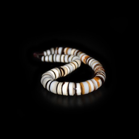 Strand with rare antique white Agate Beads