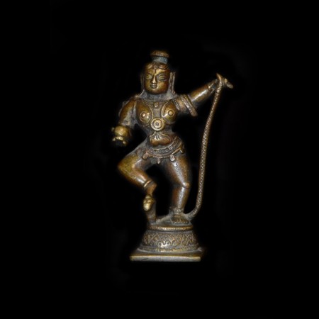 Antique dancing Krishna Statue