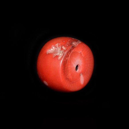 Large Red Coral Bead