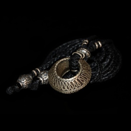 Antique Tigray Silver Amulet Necklace