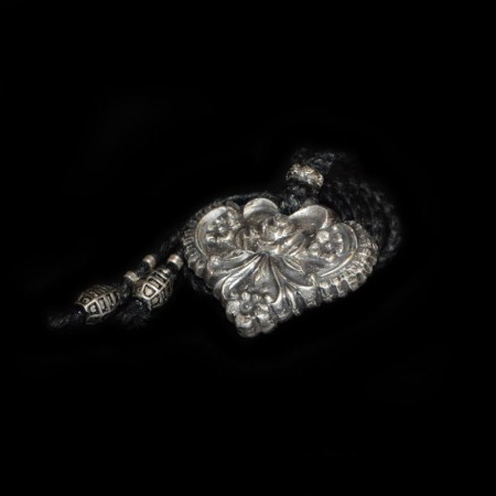Silver Flower Amulet Necklace