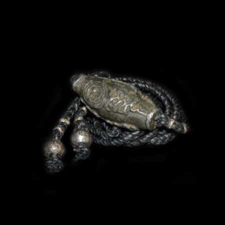 Antique Thai Metal Amulet Choker Necklace