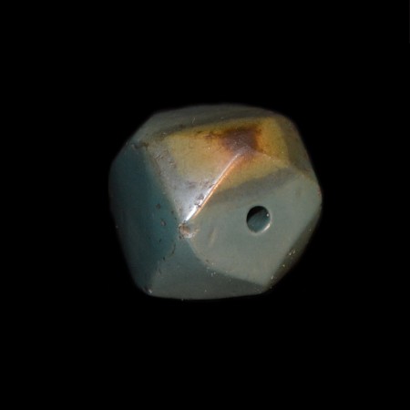 Ancient islamic cornerless cube jasper bead