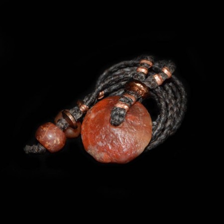 Neolithic Carnelian Disc Bead Necklace