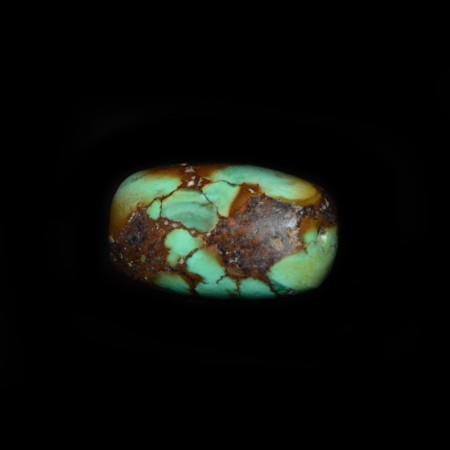 Antique tibetan Turquoise Tube Bead