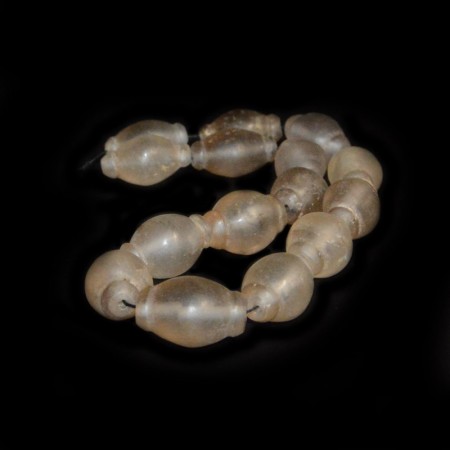 Antique Carved Rock Crystal Beads