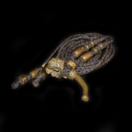 Antique Akan Brass Horn Amulet