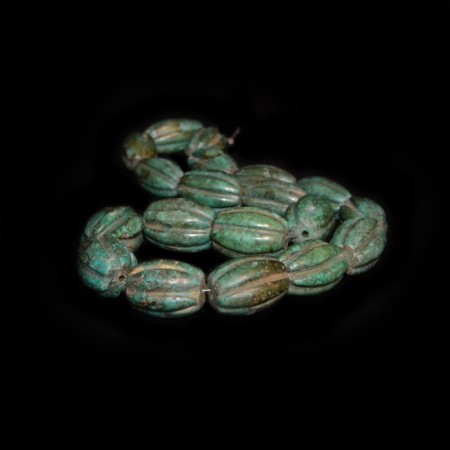 Antique Melon Glass Beads